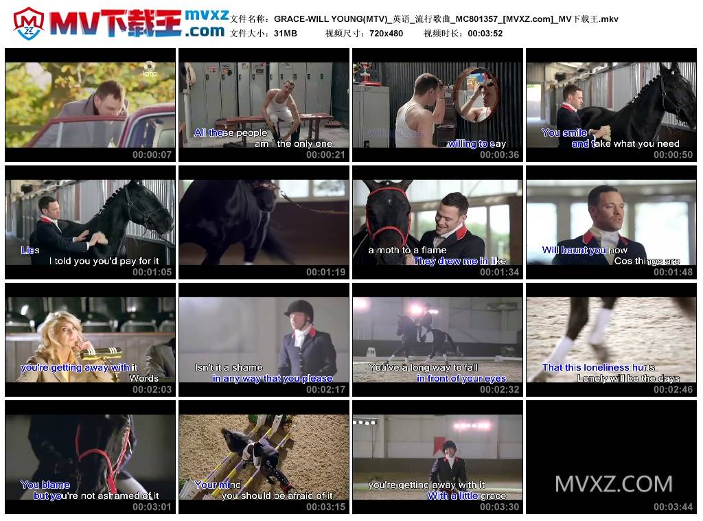 GRACE-WILL YOUNG(MTV)_英语_流行歌曲_MC801357